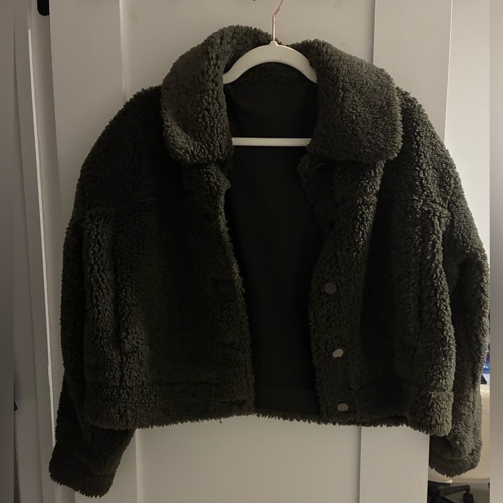 Lululemon Athletica Forest Green Sherpa Jacket